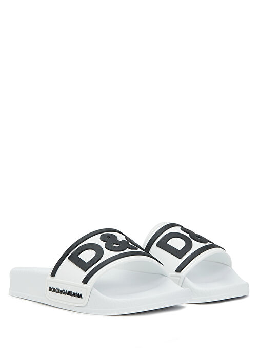 Beyaz Logolu Erkek Çocuk Terlik - Görsel 3