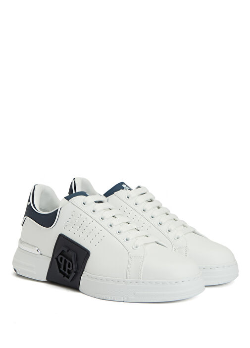 Beyaz Erkek Deri Sneaker - Görsel 3