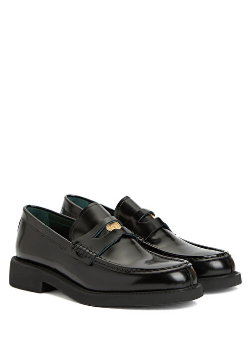 Siyah Erkek Deri Loafer - Görsel 3