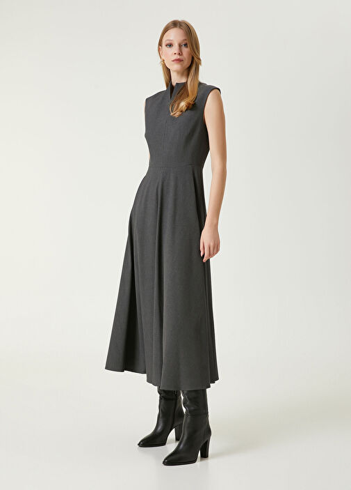 Beymen Club - Grey Melange Midi Dress