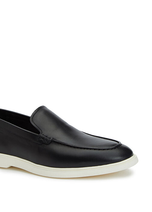 Divarese Siyah Divarese Deri Erkek Loafer