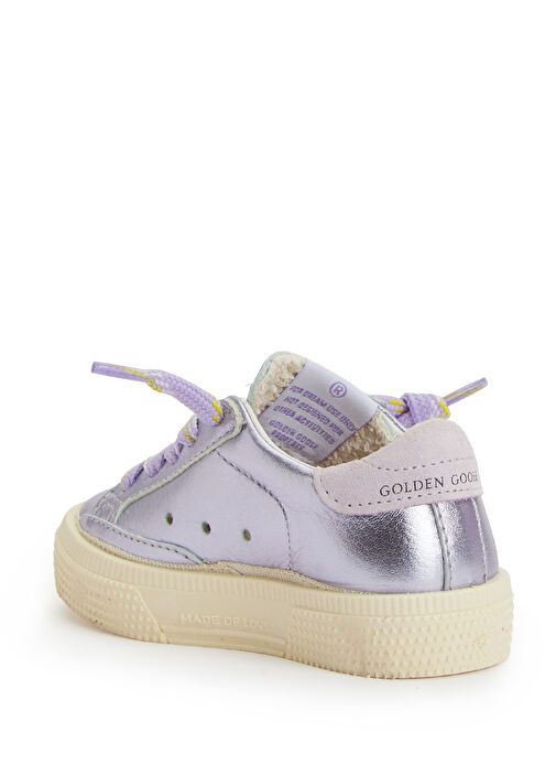 May Lila Unisex Çocuk Deri Sneaker - Görsel 4