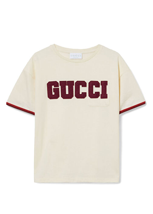 Gucci - Çok Renkli Erkek Çocuk T-shirt - Çok Renkli Beyaz