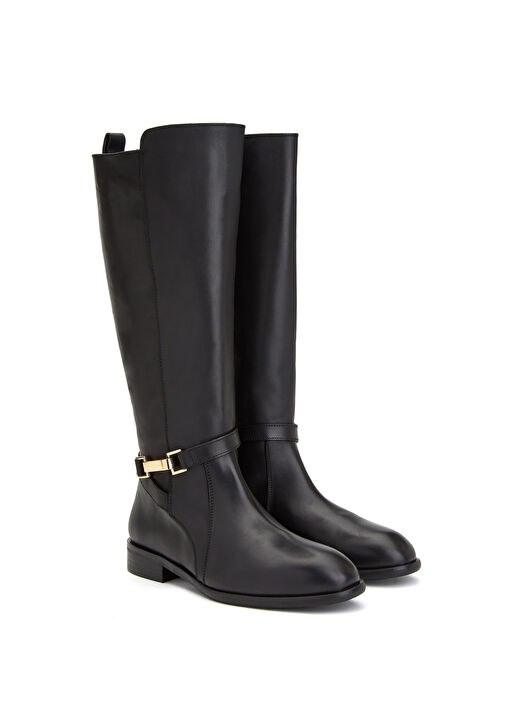 Siyah Kadın Deri Çizme - Görsel 9