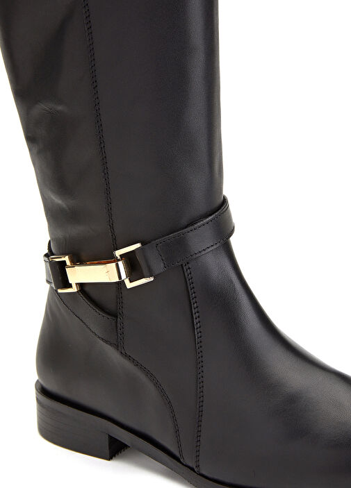 Siyah Kadın Deri Çizme - Görsel 7