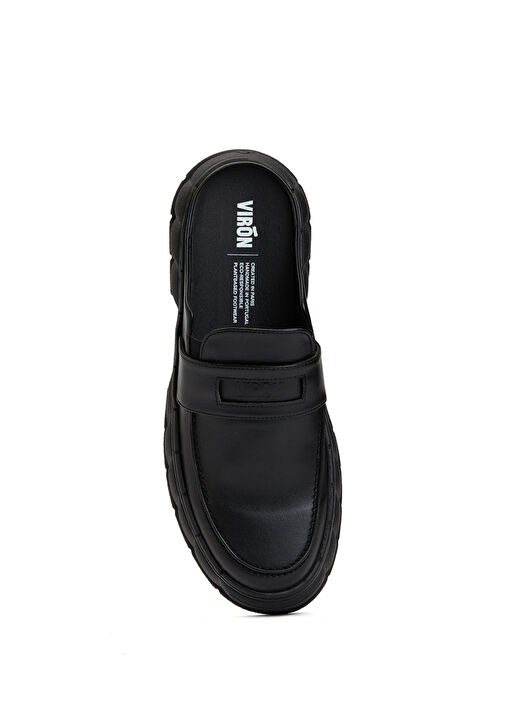 Siyah Logolu Erkek Loafer - Görsel 5