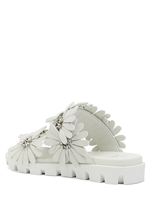 Beyaz Kadın Terlik - Görsel 4