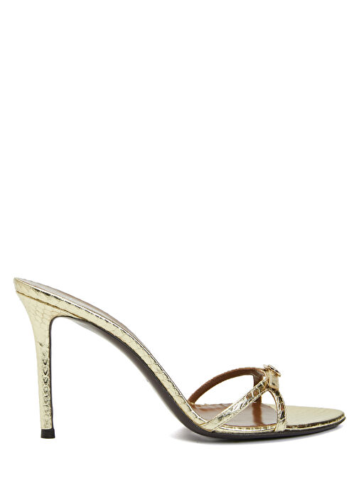 Gold Kadın Deri Terlik - Görsel 2