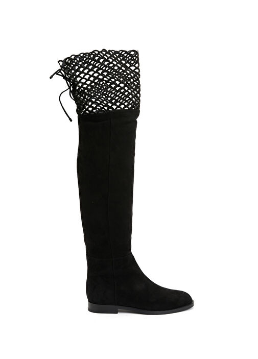 Siyah Kadın Deri Çizme - Görsel 2