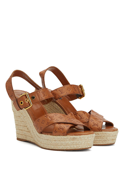 Beymen Reborn Beymen Reborn Taba Louis Vuitton Topuklu Sandalet Beymen'de! Taba - 4. görsel