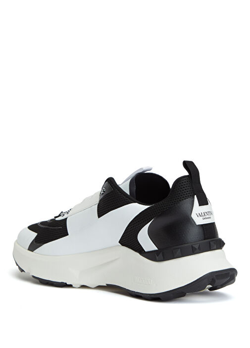 Valentino Garavani Valentino Garavani True Siyah Beyaz Erkek Deri Sneaker | Beymen Siyah - 4. görsel