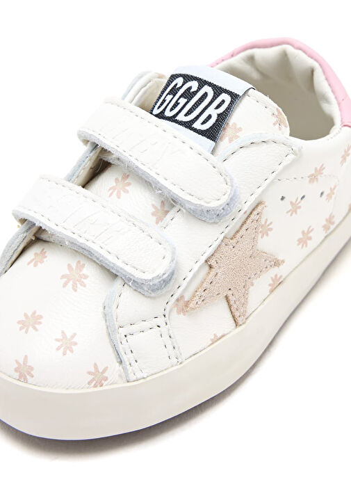 Sstar Beyaz Çocuk Deri Sneaker - Görsel 3