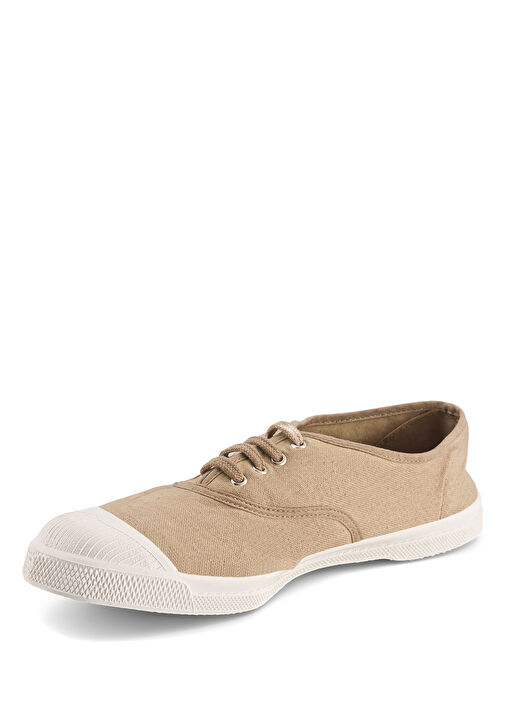 Tennis Bej Kadın Kanvas Sneaker - Görsel 3