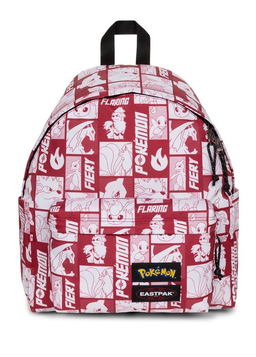 Eastpak Graphic Comic Backpack in Red and White DAY PAK main image 4