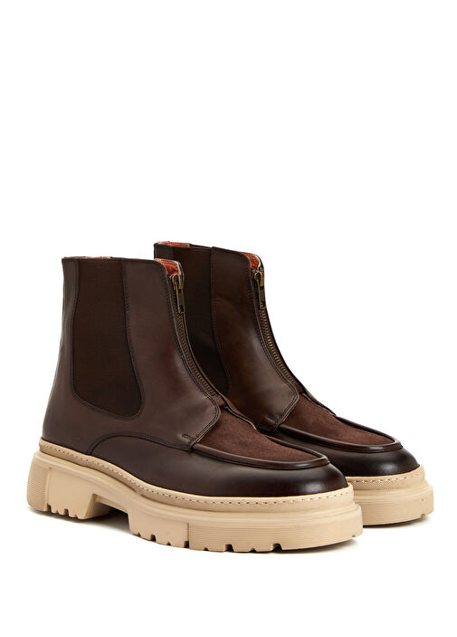 Kahverengi Erkek Deri Bot - Görsel 3