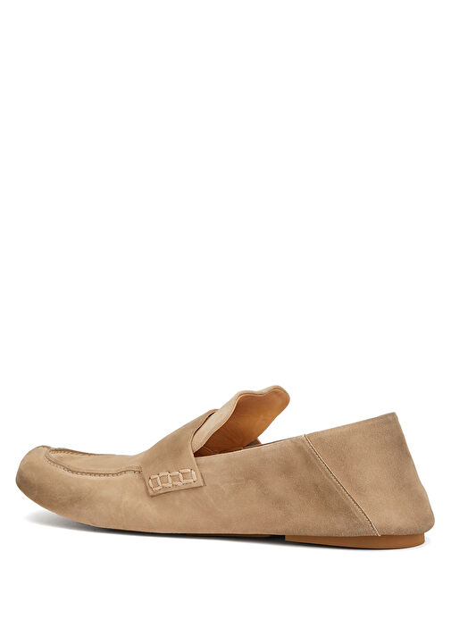 Bej Erkek Deri Loafer - Görsel 4