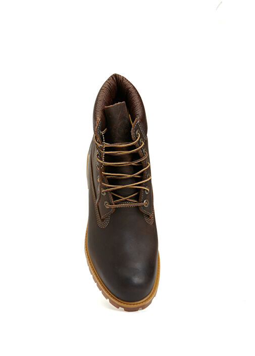 Premium Kahverengi Erkek Deri Bot - Görsel 5