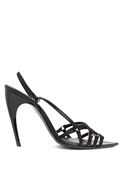 Siyah Kadın Deri Sandalet - Görsel 2