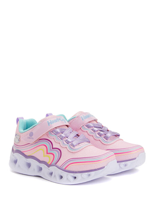 Heart Lights-Retro Hearts Kız Çocuk Sneaker - Görsel 3