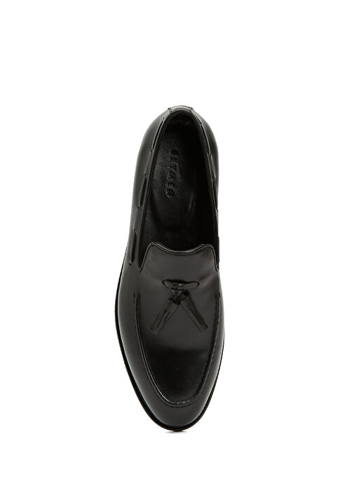 Siyah Erkek Deri Loafer - Görsel 5