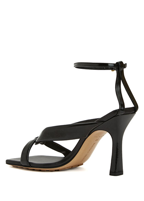 Riva Siyah Kadın Deri Sandalet - Görsel 4