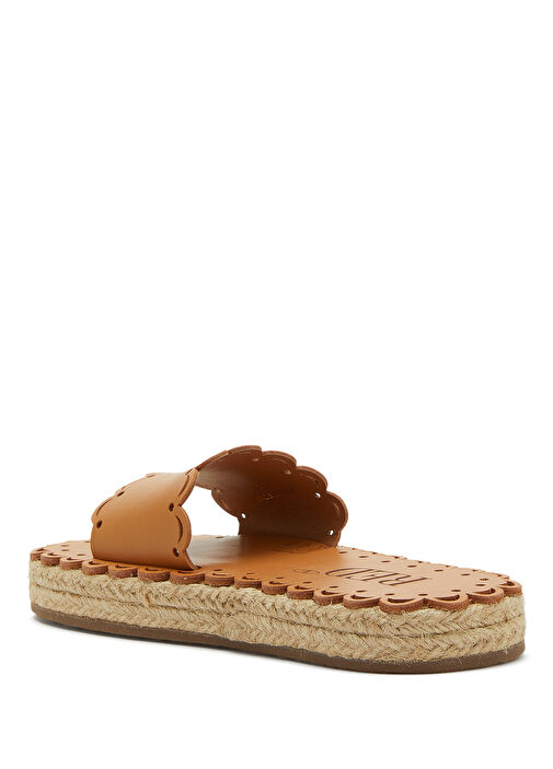 Camel Kadın Deri Terlik - Görsel 4