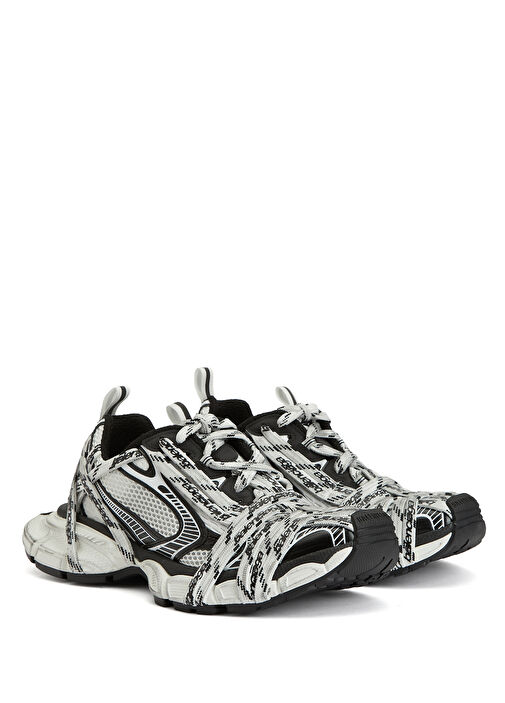 3XL Extreme Siyah Beyaz Erkek Sneaker - Görsel 3