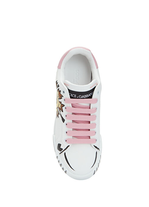 Portofino Beyaz Kadın Deri Sneaker - Görsel 5