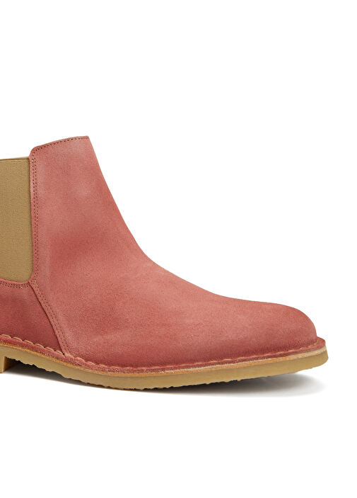 Pembe Kadın Deri Bot - Görsel 6