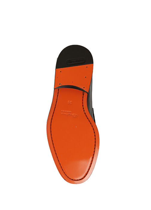 Airglow Siyah Bantlı Kadın Deri Loafer - Görsel 6