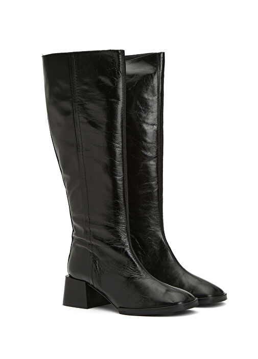 Noelia Siyah Kadın Deri Çizme - Görsel 3