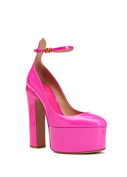 Valentino Garavani Pembe Valentino Garavani Deri Topuklu Ayakkabı