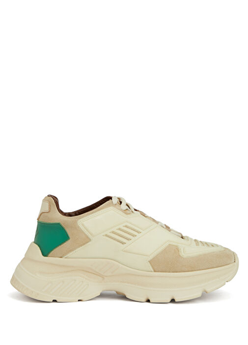 Açık Kahverengi Erkek Deri Sneaker - Görsel 2