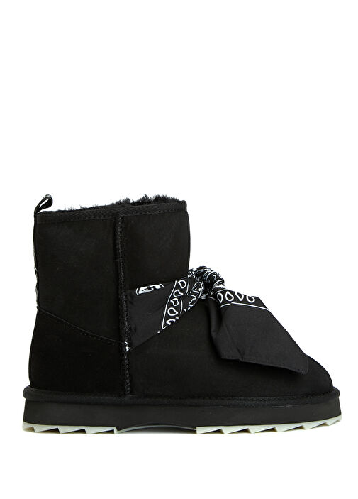 Sharky Mini Bandana Siyah Kadın Deri Bot - Görsel 2