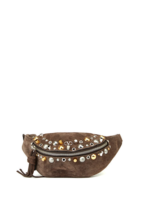 【関税＆送料込み】Valentino Garavani Brown Leather Nellcot Nellcôte studded leather sandals in brown - Valentino