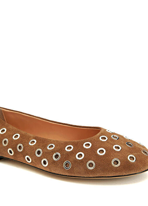 Taba Kapsül Detaylı Deri Babet - Görsel 7