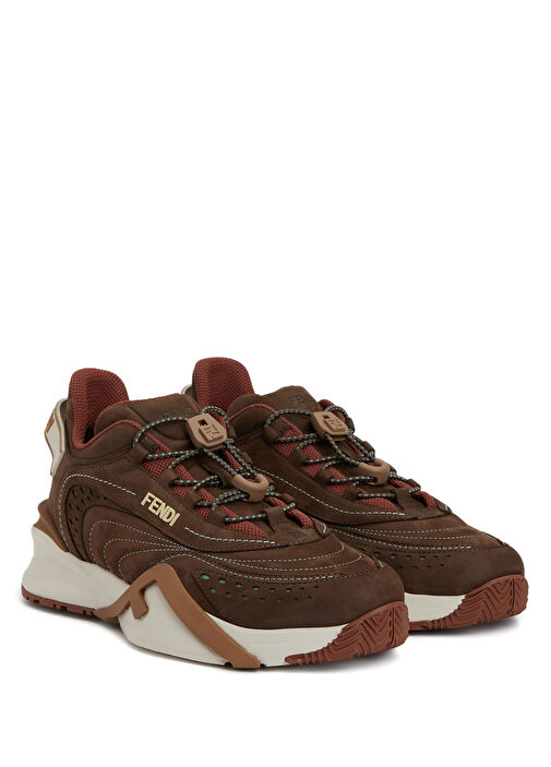 Flow Kahverengi Kadın Süet Sneaker - Görsel 3