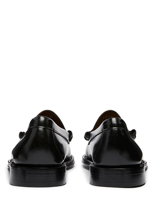 Siyah Erkek Deri Loafer - Görsel 6