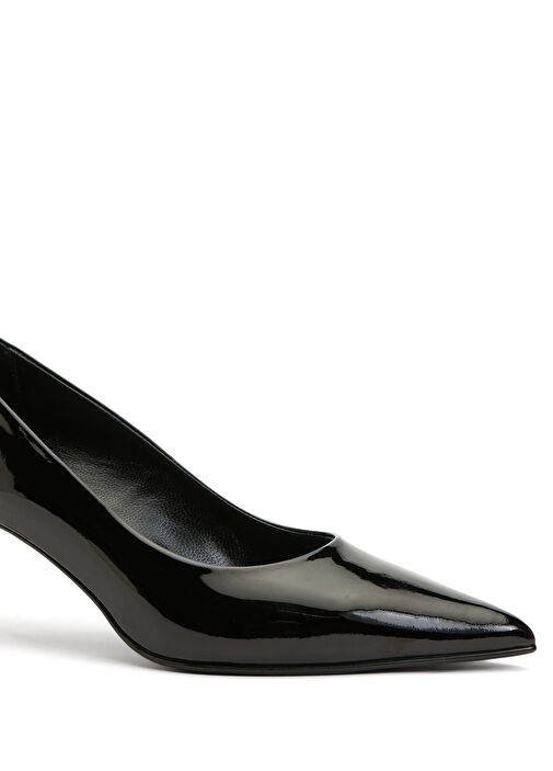 Siyah Deri Pump - Görsel 7