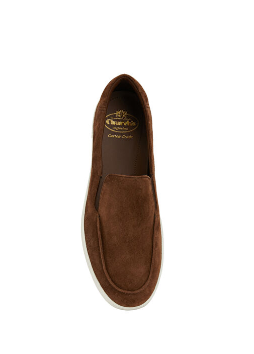 Koyu Kahverengi Erkek Süet Loafer - Görsel 5