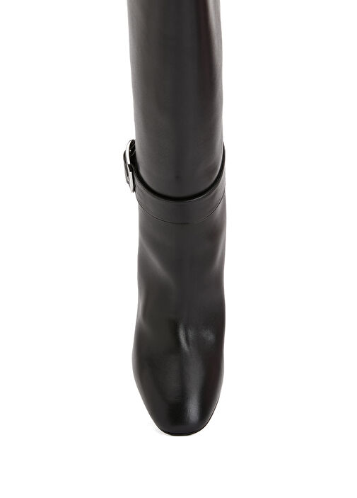 Thalia Siyah Kadın Deri Çizme - Görsel 5