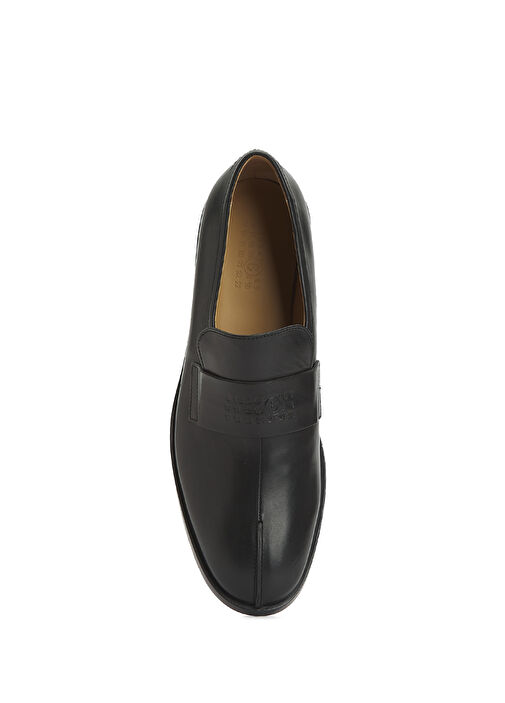 Siyah Kadın Deri Loafer - Görsel 5