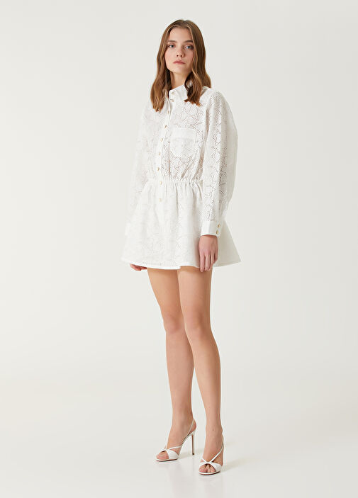 【Zimmermann】Crush Embroidered linen playsuit Zimmermann Crush Embroidered Playsuit in Ivory | REVOLVE