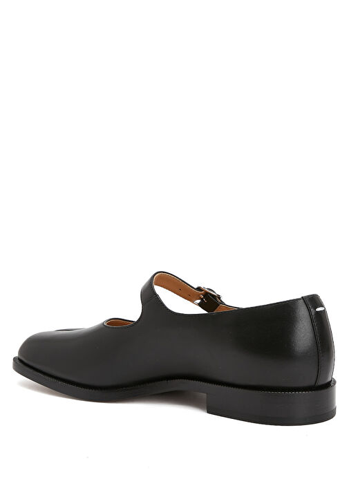 Tabi Siyah Kadın Deri Loafer - Görsel 4