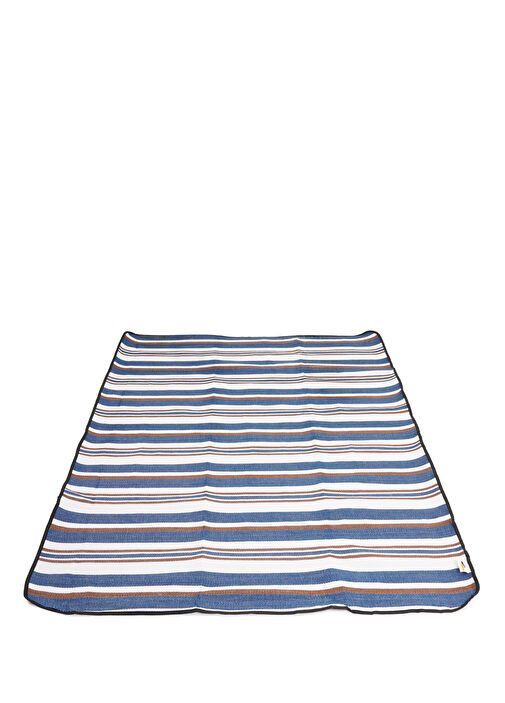 Blue and white picnic blanket sale