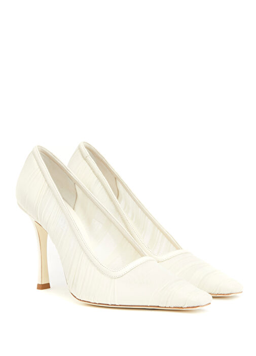 Lotta Beyaz Topuklu Ayakkabı - Görsel 3