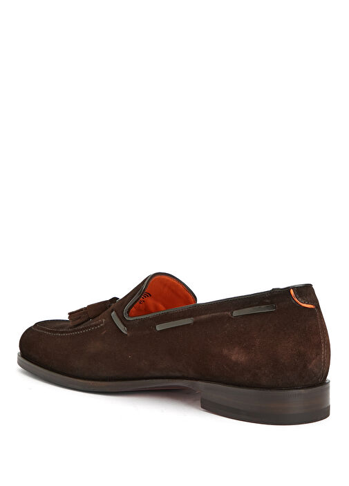 Brando Koyu Kahverengi Erkek Süet Loafer - Görsel 4