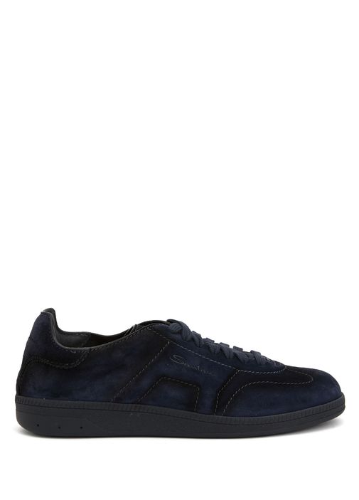Santoni Sport Mavi Erkek Lacivert Erkek Deri Sneaker 1689881 | Beymen
