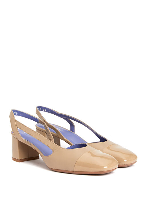 Vizon Kadın Deri Topuklu Ayakkabı - Görsel 3