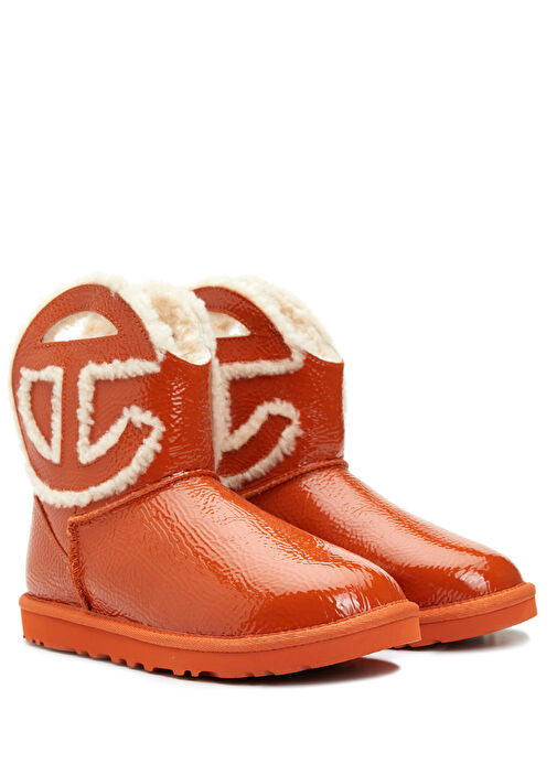 X Telfar Logo Mini Crinkle Kadın Deri Bot - Görsel 3